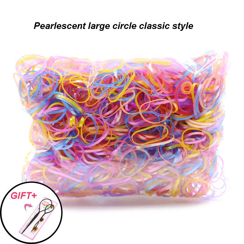 800 Pezzi/Confezione Elastico Corda per Coda di Cavallo Accessori per Capelli per Ragazze Elastico in Gomma per Capelli