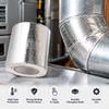 Airtight Seal Heat Resistant Tape Watertight Seal Fiberglass Insulation Tape Reflective Tape  HVAC