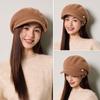 Wool Octagonal Cap Autumn Winter Women's Beret Painter's Cap