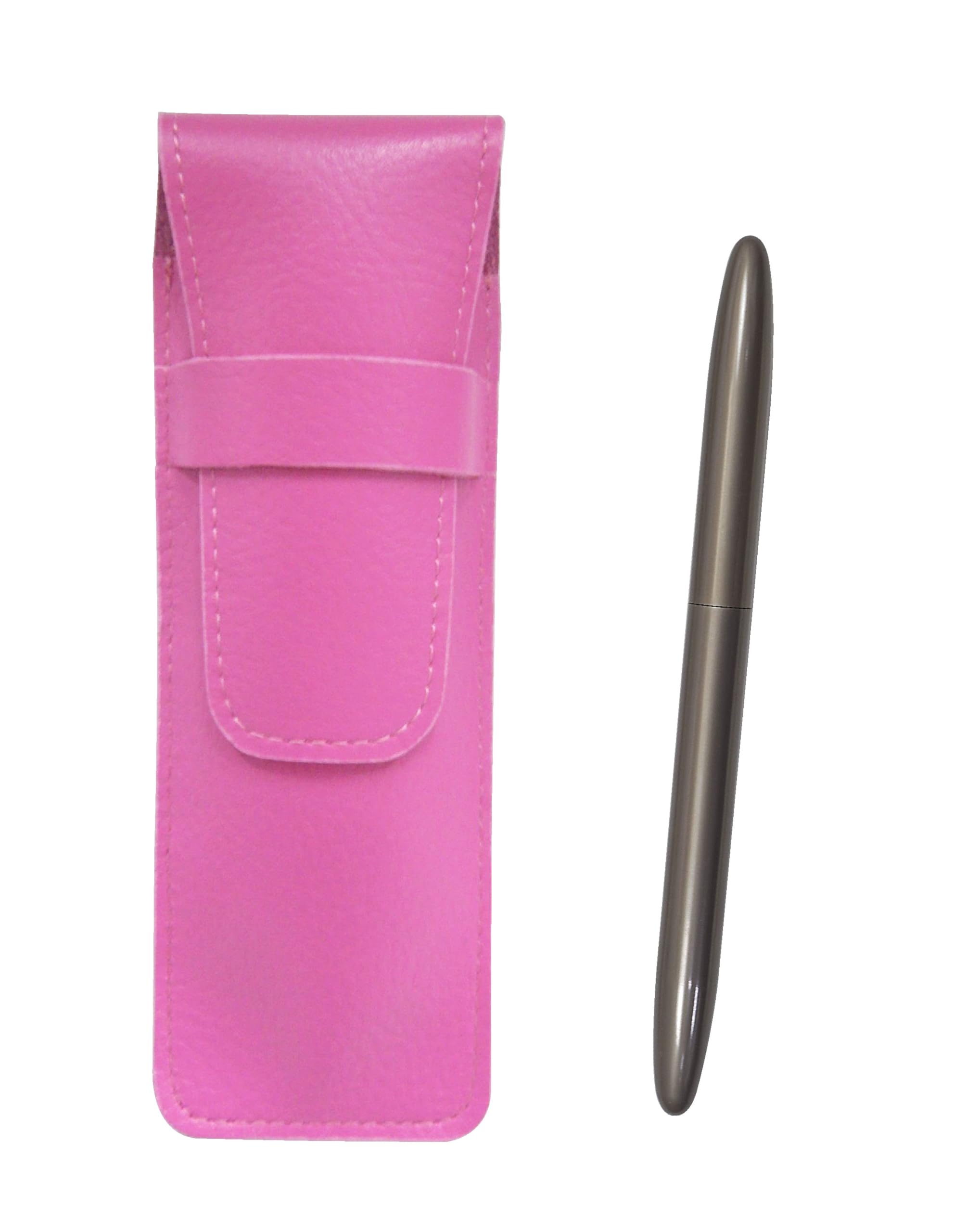 

Пенал из розовой зернистой кожи Brasda Capo Streamline набор шариковых ручек серая ось SASP-TK12-H