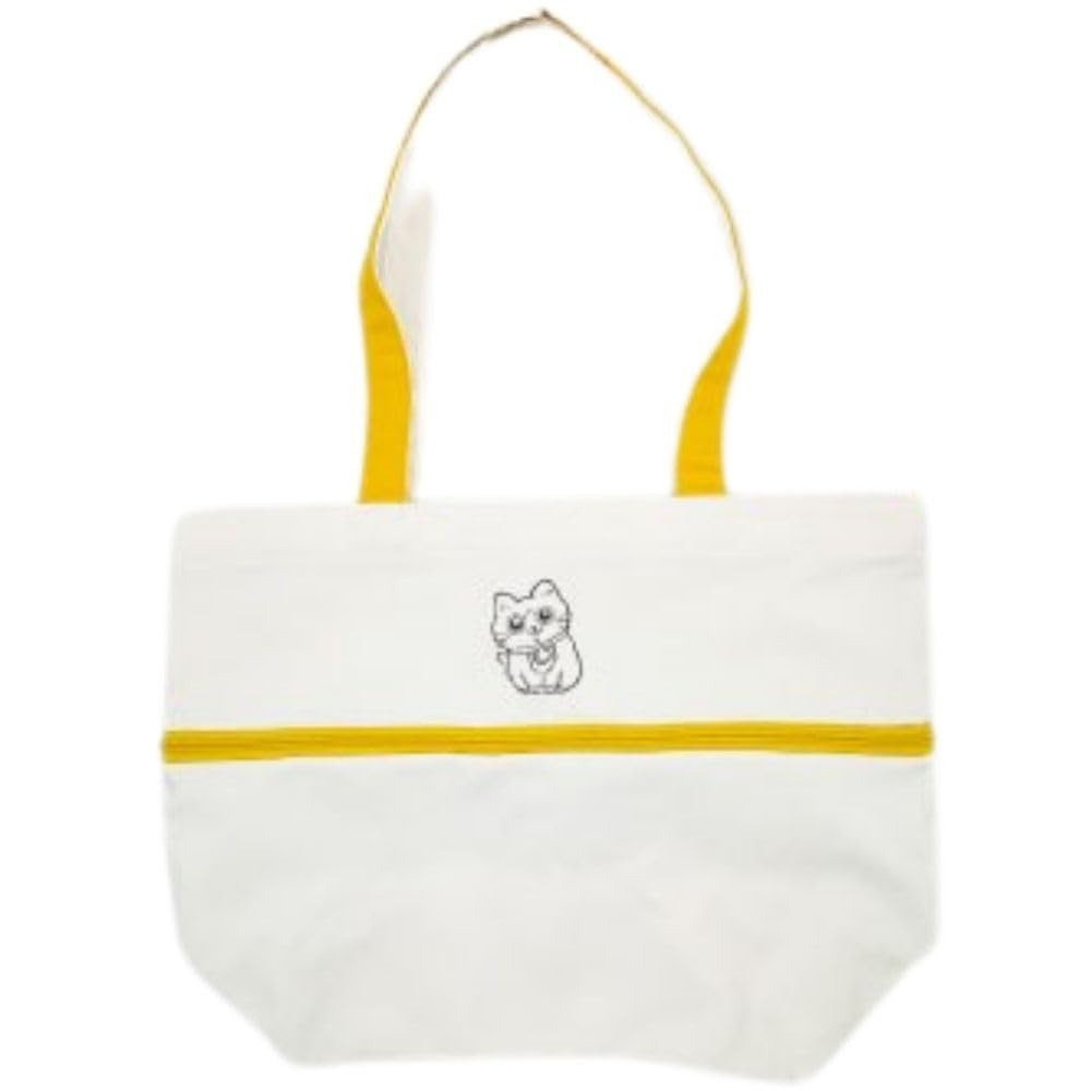 Marimo Craft Old Man Who Reincarnated As a Nobiru Tote Bag Handle Not W460 X H325 X D170mm "The Cat" (Zippered Included) Approx. MNO-014