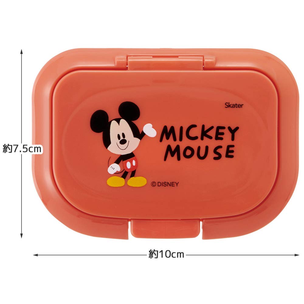 Skater Antibacterial Wet Wipe Baby Hand Wipe Lid Disney Mickey Mouse Lid, Wipe, Cover, WTL1AG-A