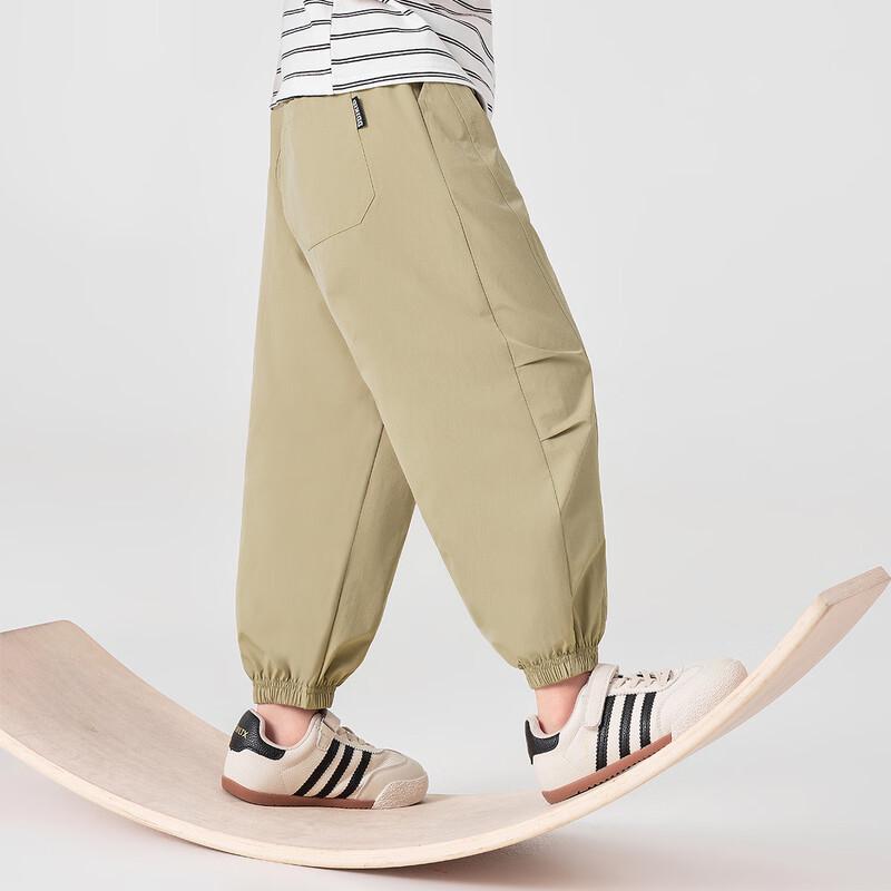Dododo Boys' Summer Ice-Feel Cuffed Jogger Pants