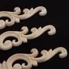 4 Unpainted Applique Wood Carved Corner Furniture Decor