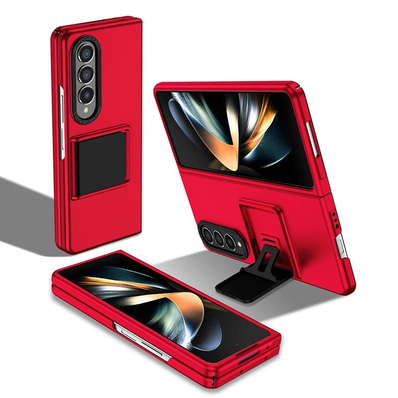 

Hidden Kickstand Hybrid Stand Bracket Case for Samsung Galaxy Z Fold 7 6 5 4 3 ZFold Fold6 Fold7 Camera Protector Hard Cover for Galaxy Z Fold4(7.6 ) червоний