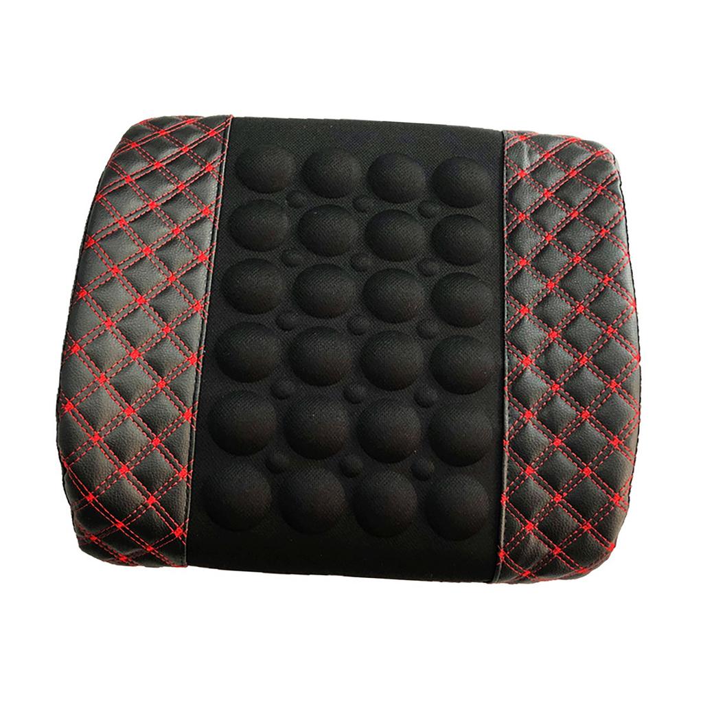 Auto Elektrische Lendenwirbelstütze DC12V 2 Geschwindigkeitsstufen Universelle Passform Vibrierendes Rückenmassagegerät für Fahrzeuge