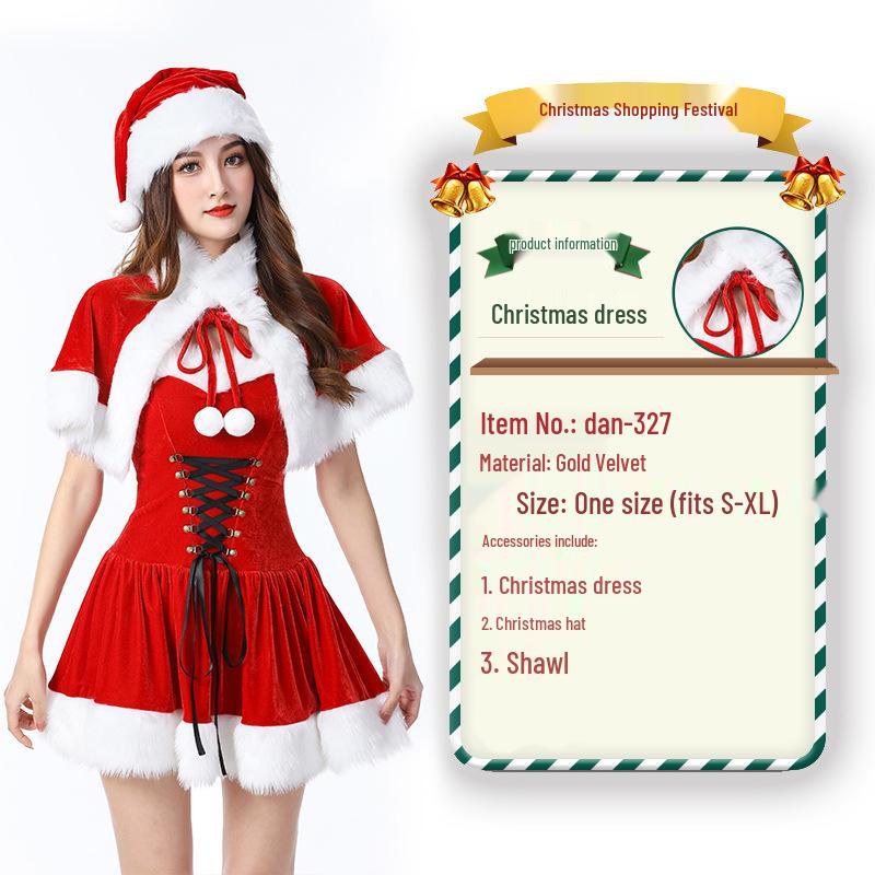 2023 Weihnachtsmann Weihnachtskostüm und Cosplay-Outfit-Set