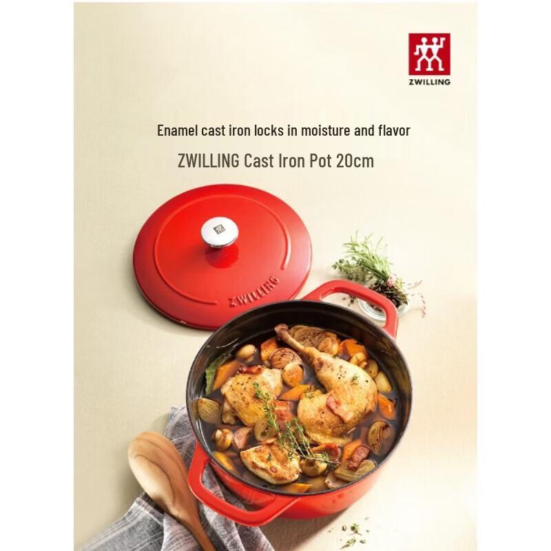 ZWILLING Enamel Cast Iron Round Soup Pot 20cm
