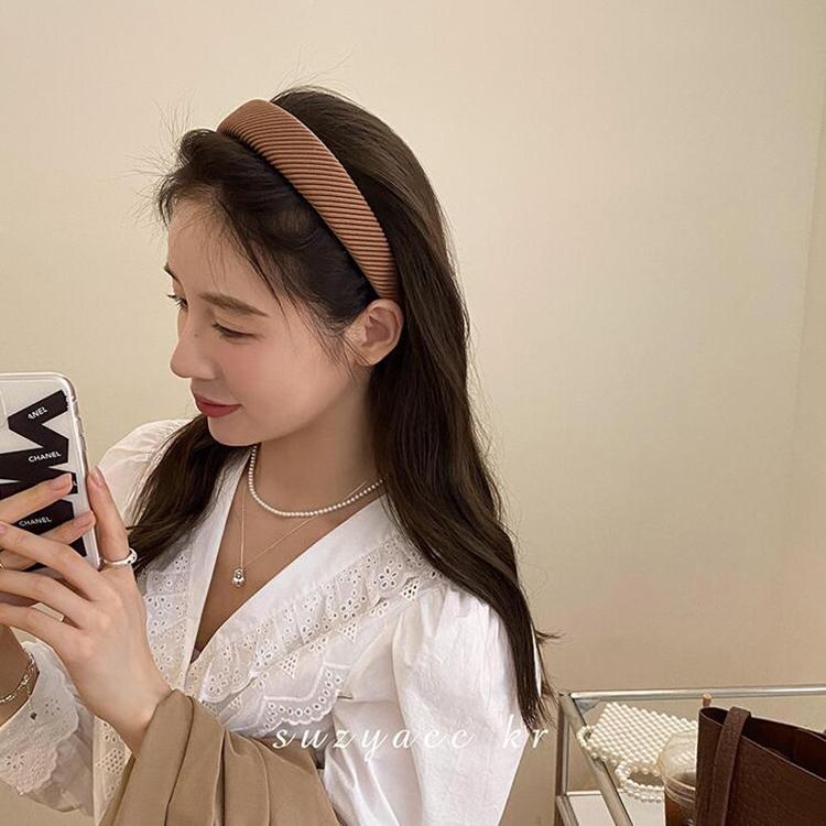 New Fashion Hair Hoop Hair Bands for Women Girls Solid Color Twilled Headbands Designer Wide Hairband Hair Accessories Headwear