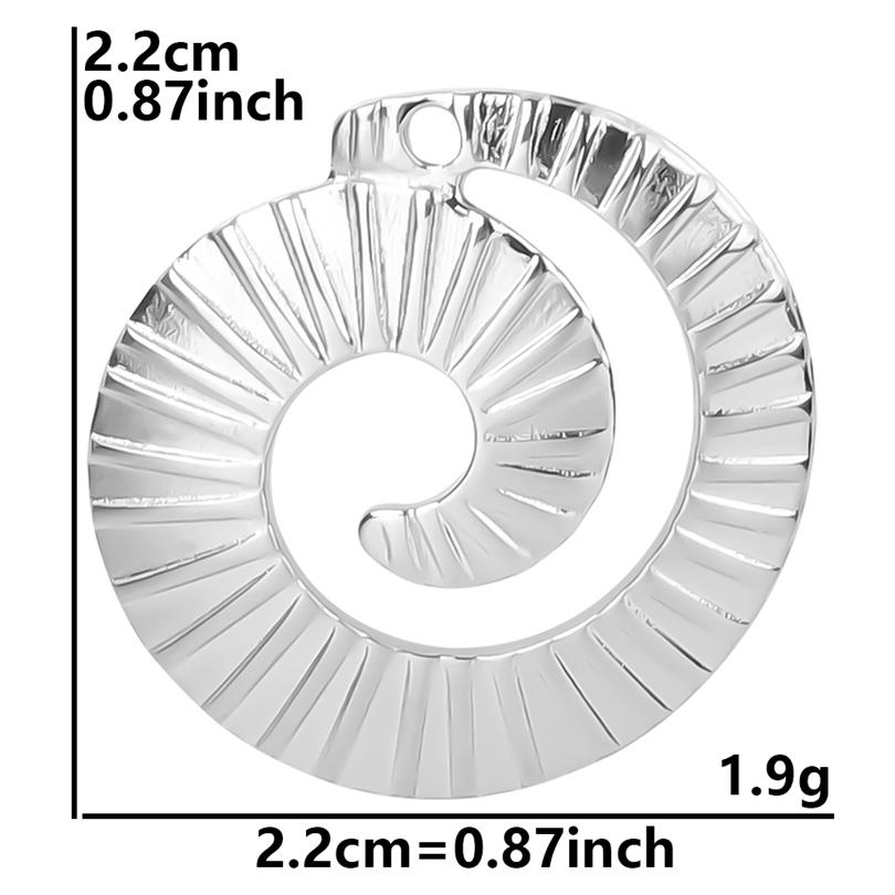 5pcs Titanium Accessories Eye Oval Rectangle Stainless Steel Charm Pendant For Jewelry Making Supplies DIY Women Pendant Earring