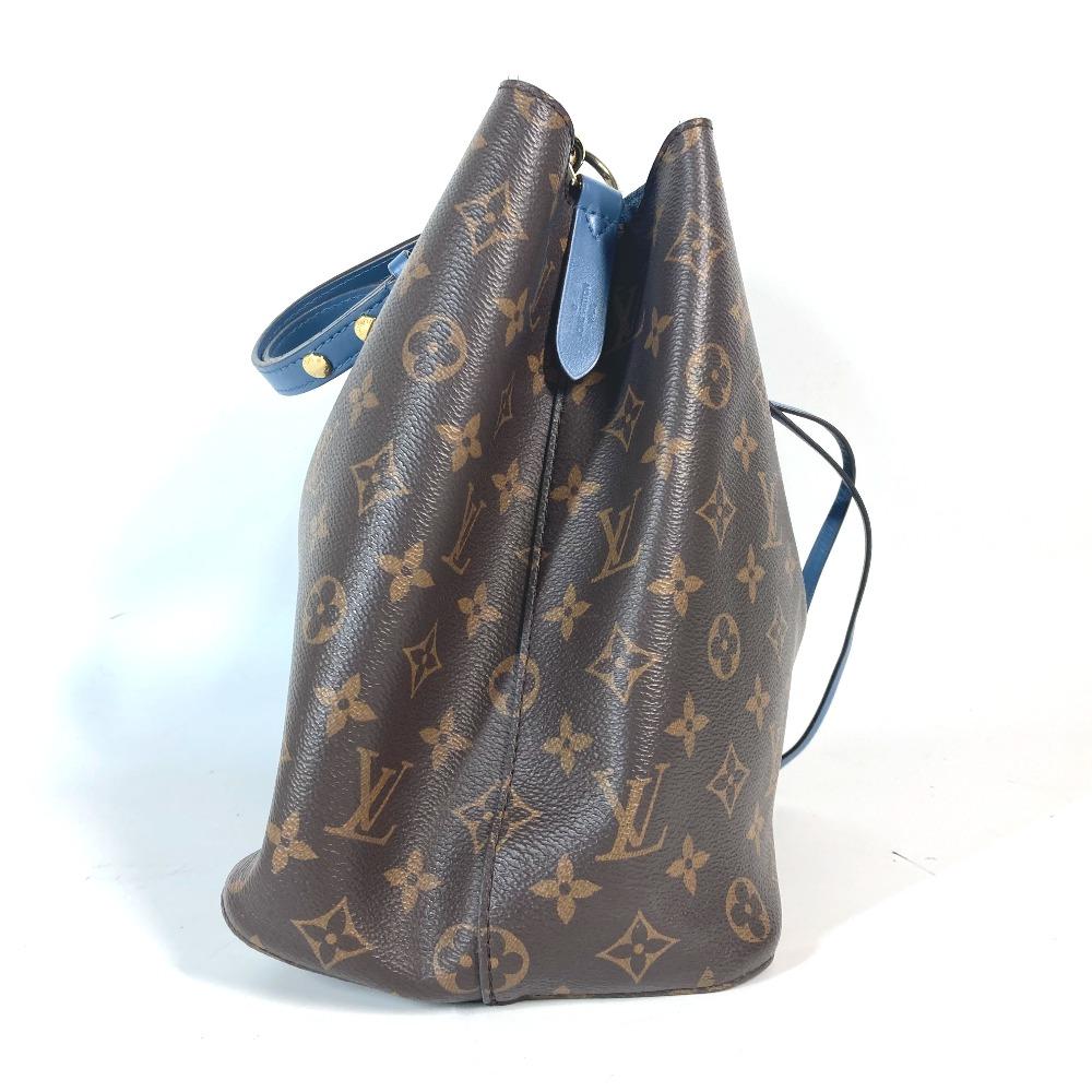 Louis Vuitton M43569 Monogram Neonoe Bucket type Shoulder Bag Brown x blue