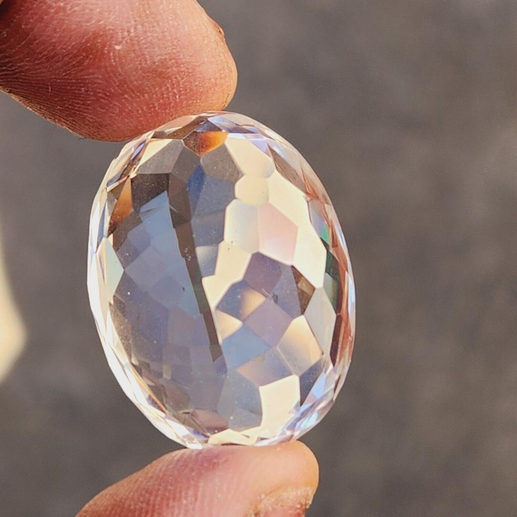 CERTIFIED Flawless 76 Ct Oval Shape White Montana Sapphire Loose Gemstone