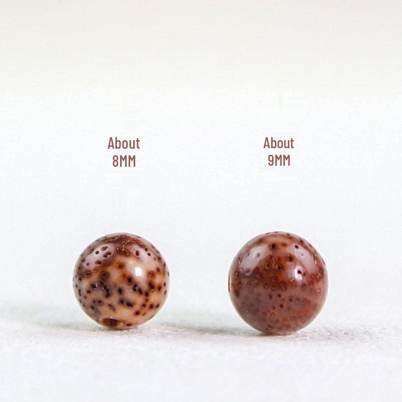 Star and Moon Bodhi Beads: Pure White High-Density 108 Bead Bracelet for DIY Prayer Accessories