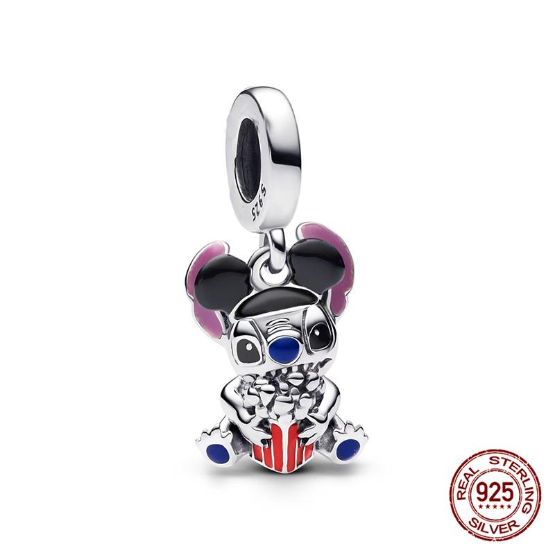 New  Mickey Minnie Beaded Marvel Lron Man Charms Plata De Leyoriginales Fit Bracelet Diy Jewelry Making Women'S Gift