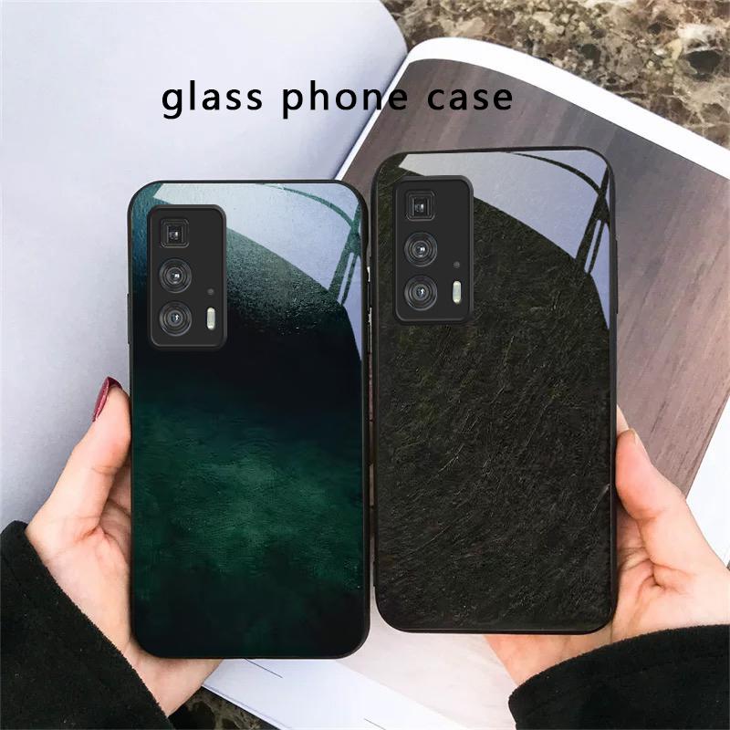 Bark texture texture For Motorola Moto Edge 20 Lite 30 Pro 40 Neo 50 Ultra G45 G54 G55 G75 G84 G85 G Play 23 Glass Phone Case