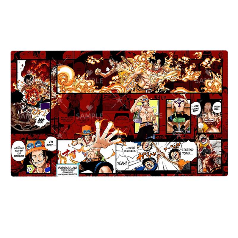 8 Models Diy One Piece Uta Ace Luffy Card Battle Mat Opcg Doflamingo Yamato Single Player Board Game Card Battle Card Pad