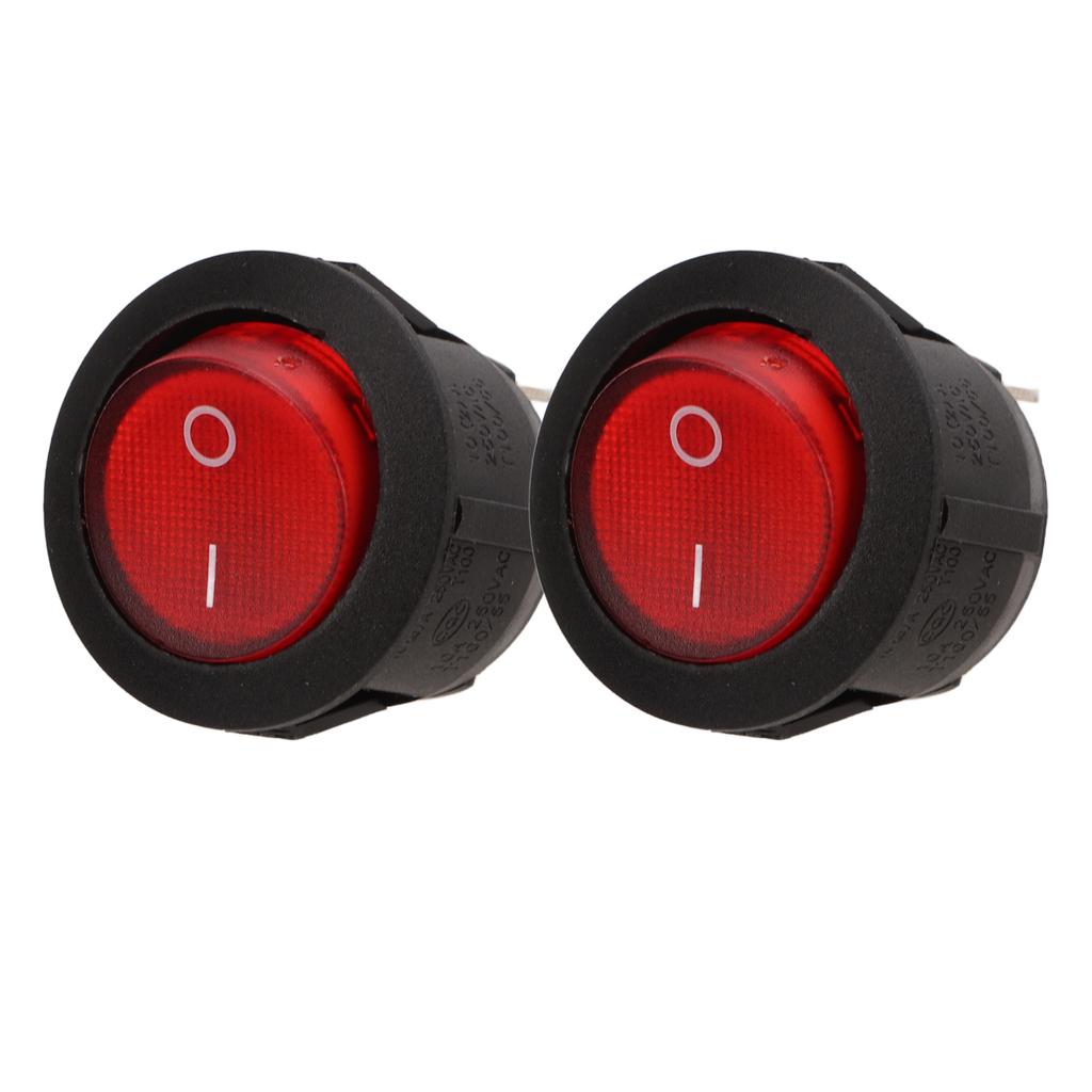 Runder Wippschalter EIN Aus Kippschalter 10A 125250VAC 6A4A 250VAC für Automobile Boote Schiffe