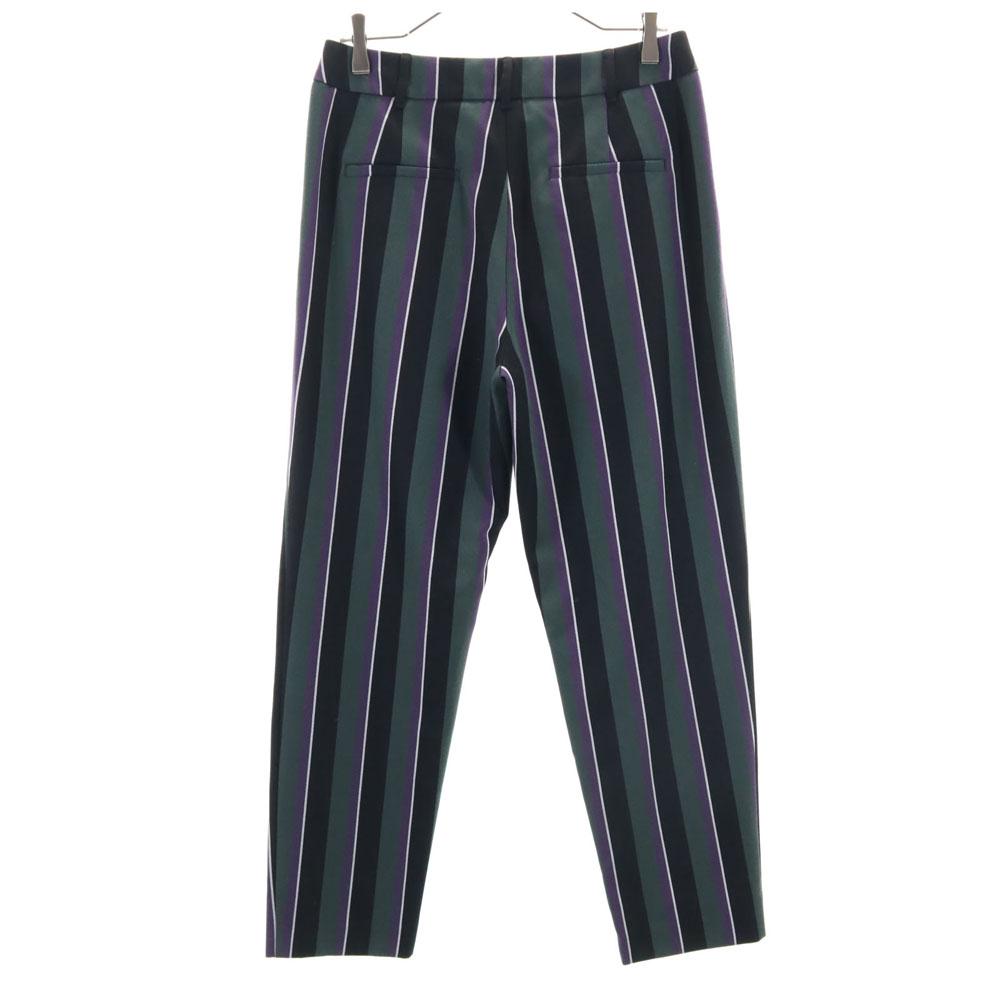 MAX&CO Made In Bulgaria Striped Pattern Tapered Trousers Pants 46 Women Used