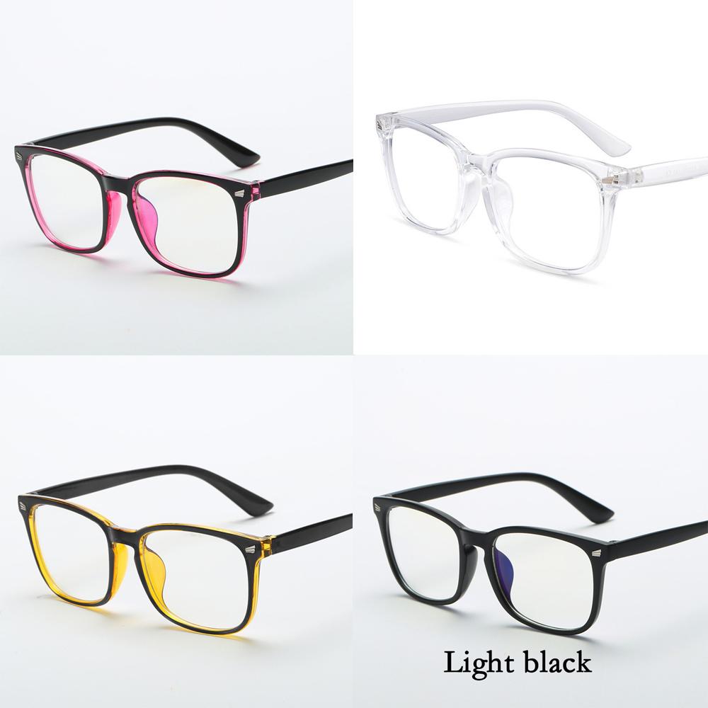 Fashion Unisex Square Glasses Plain Glasses Full Frame Glasses for Men and Women Radiation Protection Optical Glasses