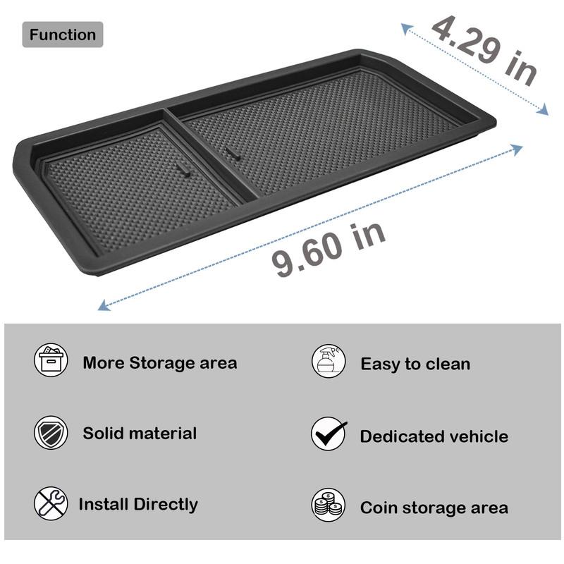 Center Console Hidden Coverr for Ford F150 -2024 2025 Adapter Lid Pocket Cover Cubby Cover Hidden Panel Secret Storage Tray