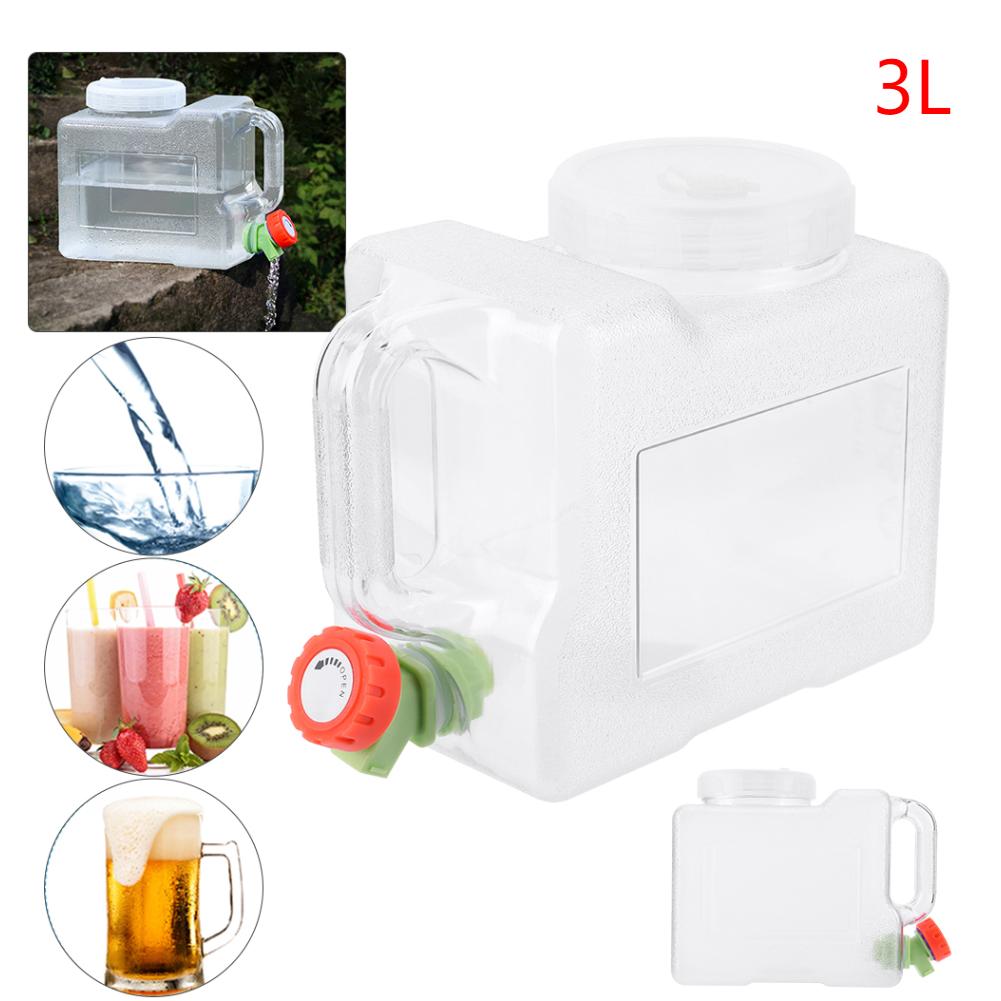Large Capacity Portable Water Bucket Driving Pure Water Tank Container with Faucet for Outdoor Camping Cooking Picnic Hiking