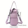 Water Bottle Crossbody Bag, Organizer with Multiple Pocket, Lightweight for Gym, Travel, Hiking, Everyday Ideal Gift for Outdoor