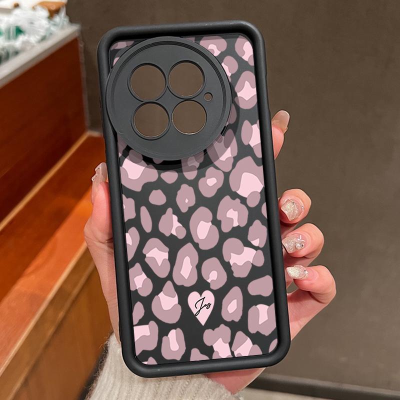 Phone Case for OnePlus 13 12 Leopard Print Shockproof Bumper TPU Silicone Soft Cover Fundas for OnePlus 13T 13R 12R 11R Coque