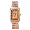 Montre Femme Raquel Ton Or Rose Acier Inoxydable Cadran Nacre Brune Quartz ES5323
