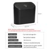 Universal Car Hanging Trash Can Mini Car Flip Cover Debris Organizer Storage Box ABS Square Push Car Interior Accessories