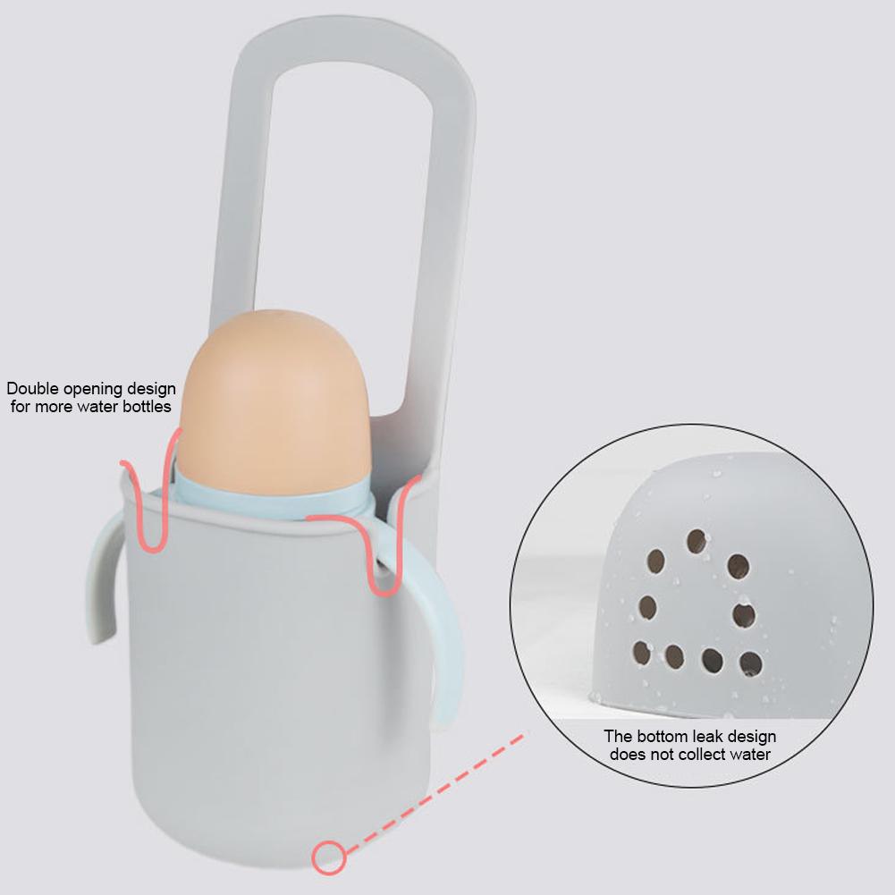 Silicone Pram Cart Bottle Holder Universal Bike Water Bottle Holder Bicycle Handlebar Cup Holder Baby Stroller Accessories