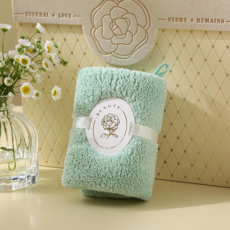 Hand Towel Can Be Hung with Hand Towel Coral Velvet Absorbent Wedding Return