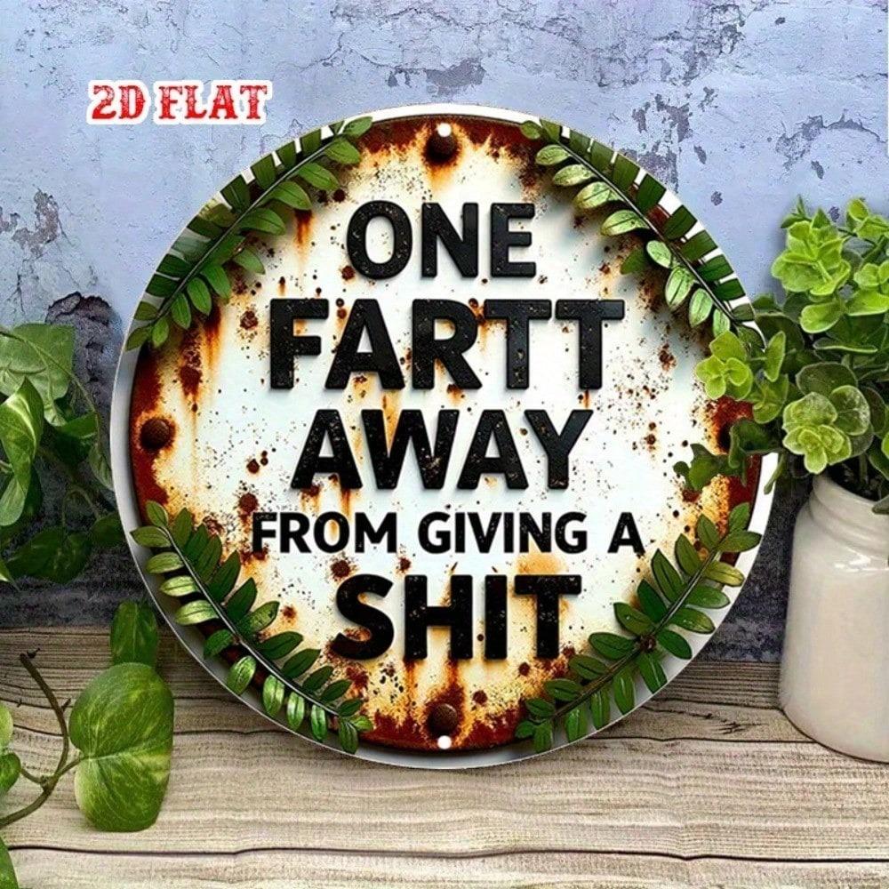 Metal Tin Sign 8x8 Inch Retro Wall Plaque Funny Saying for Home Garage Bar
