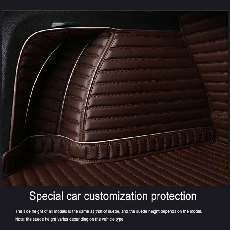 Customized Stripe 5D Full Coverage Car Trunk Mat for Peugeot 3008 2014-2017 2018-2024 4008 2017-2024 Car Accessories Carpet
