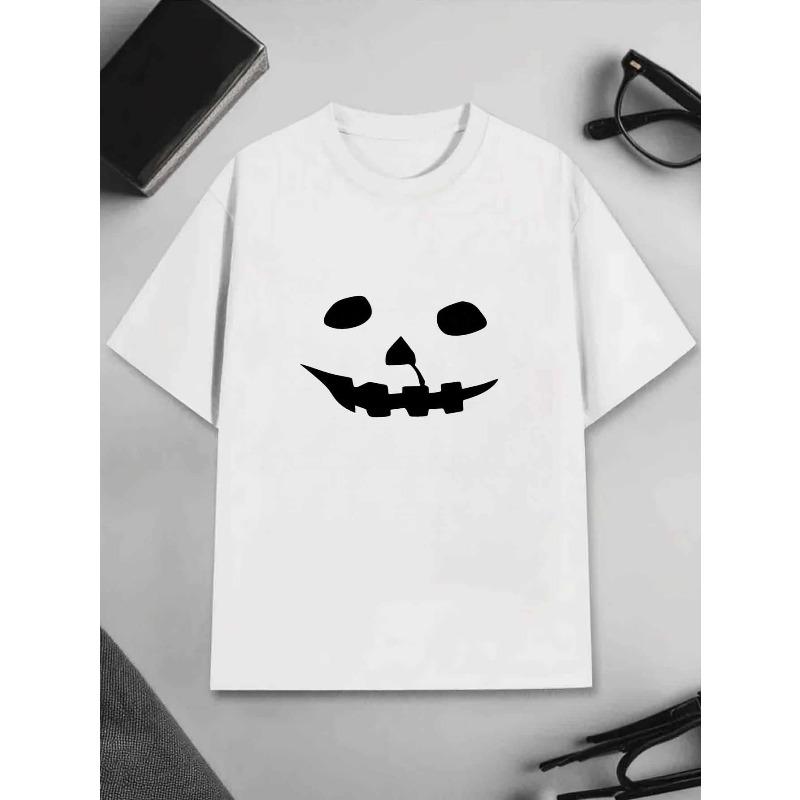 European sizes Shadowed Face Men S T-Shirt Abstract Dark Silhouette Gradient Print Pattern Pure Premium Print Durable Casual Fashion S