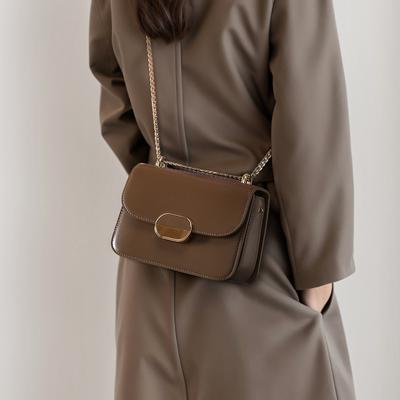 Fashionable Single-shoulder Small Square Bag, Trendy Small Bag, Women's Niche High-end Feel Leather Crossbody Small Bag, Envelope Bag
