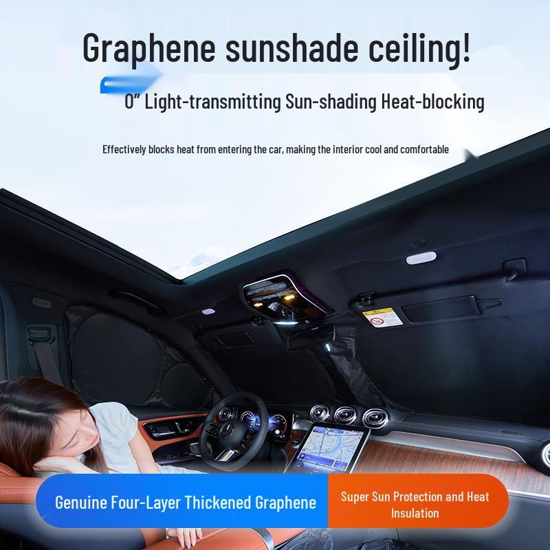 4-Layer Heat-Resistant Sun Shade for Nezha V/S/X/U Car Windshield