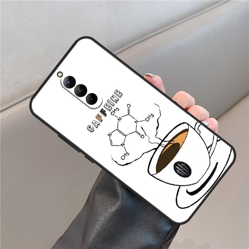 Science Chemistry Caffeine Case For ZTE Nubia Red Magic 11 10 9 8 8S 9S 10S Pro Plus 6S 7S 6 7 For RedMagic 10 Air Cover