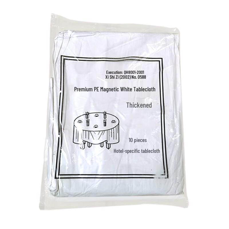 Mei Chu Thickened PE White Tablecloth