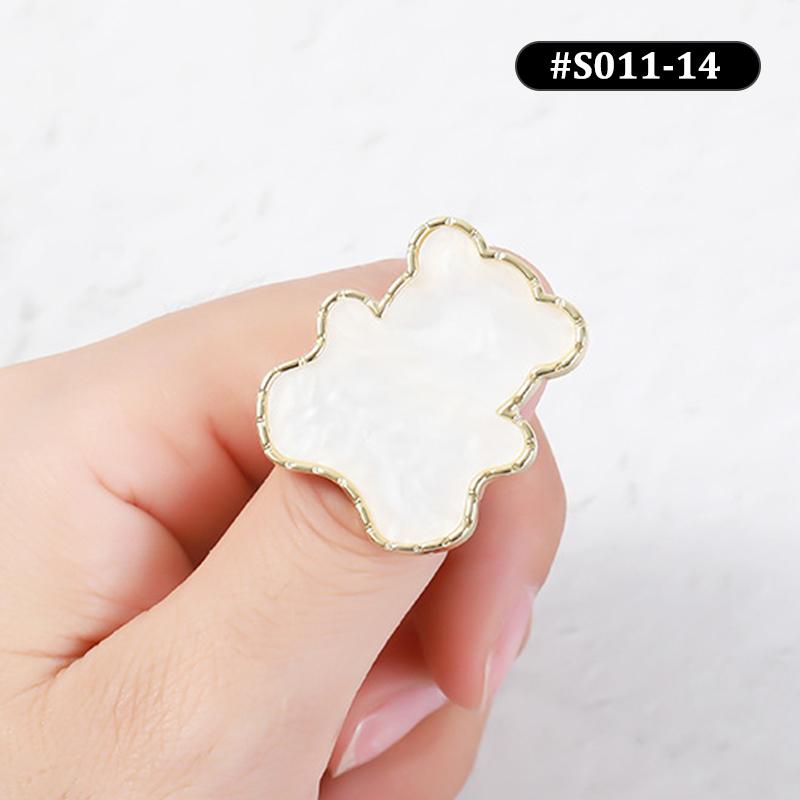 1 Pz Nuova Tavolozza per Nail Art in Pietra di Resina Anello da Dito Punte per Unghie Finte Disegno Miscelazione Colori Espositore Strumento per Manicure Fai da Te Smalto Gel