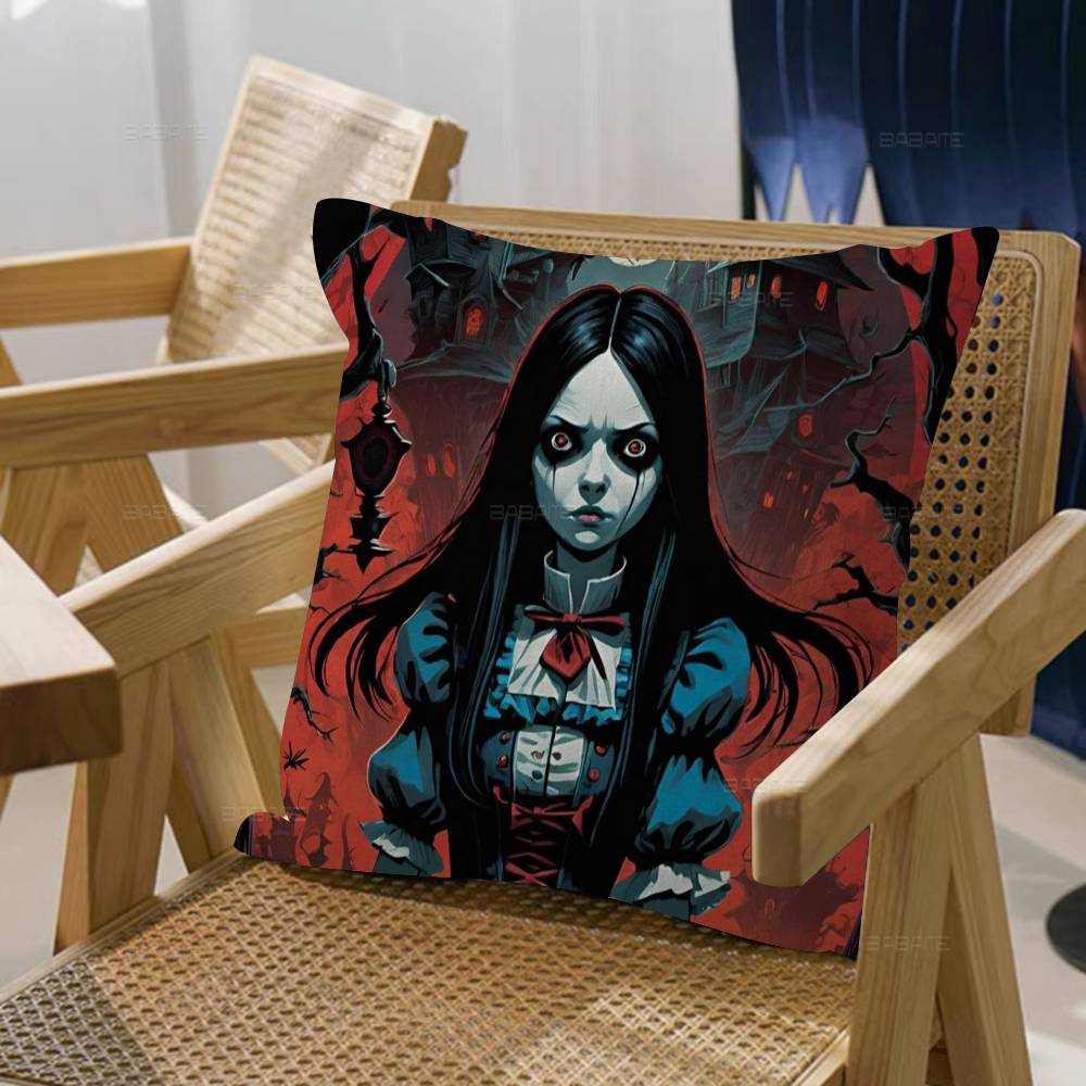 Game A-Alice Madness Returns 45*45cm Cushion Cover Pillow Cover Decor Pillowcase Home Pillowcase For Couch Pillow