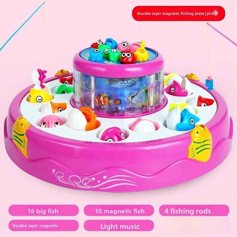 Childrens Magnetic Fishing Toy With Electric Rotation For Early Education And Play