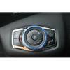 For Ford Focus 2012-2018 Blue Alloy Headlight Switch Control Button Trim new 1x