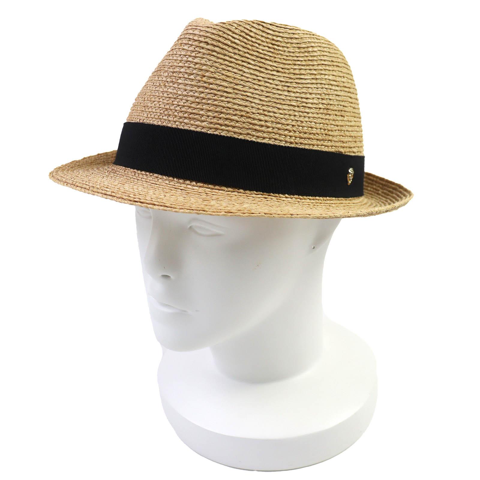 

Чудовий капелюх HELEN KAMINSKI AVARA Логотип Метал Грогросова Стрічка Солом яний Капелюх Натуральний Жіночий Вживаний