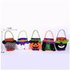 Spooky Design Pumpkin Candy Bag Velvet Material Kids Candy Bag  Trick Or Treat Event