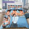 Custom Name Modern Fashion Portrait Bedding,Quilt Set Quilt Cover Pillowcase Home Birthday Gift (1 * duvet cover + 2 * pillowcase, without core)