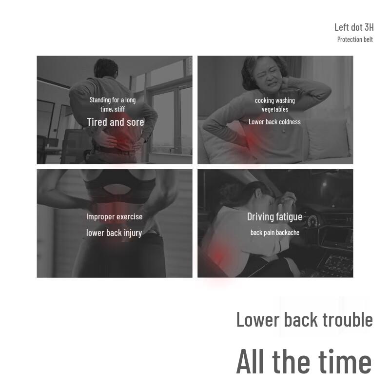 Zdeer 3H Lumbar Support and Abdominal Stability Waist Belt