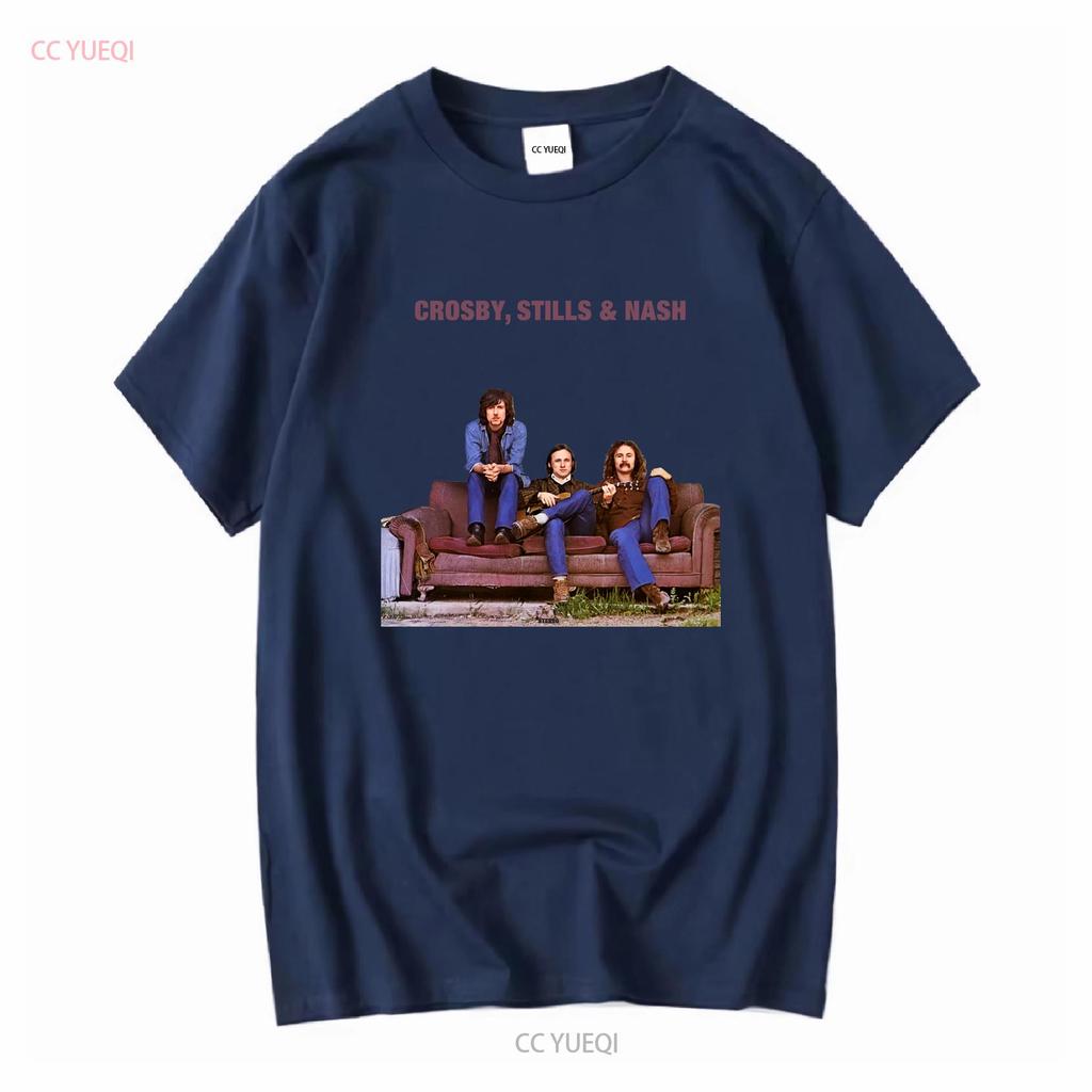 CROSBY STILLS AMP NASH T SHIRT SIZE S 5XL vintage Washed Soft Comfortable Stylish Top For Everyday Wear Casual Slightly