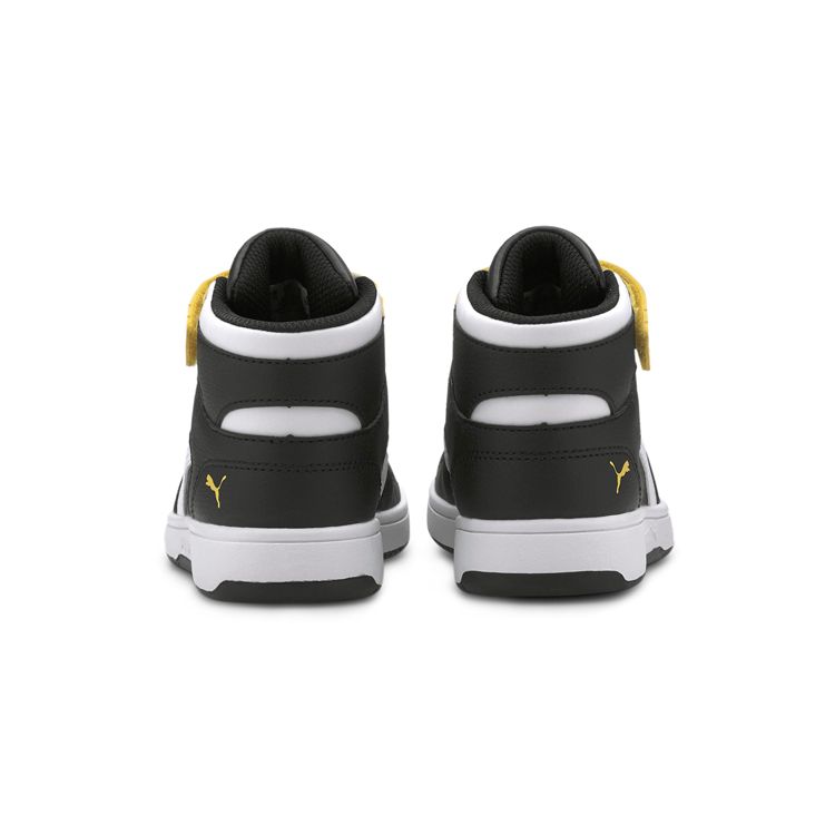 Puma Rebound Layup Sl Casual High-Top Kids Sneakers Kids Sneakers Black Yellow 370488-12
