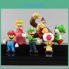Zestaw Dekoracji Tortowych Grzybek Mario i Mary Materiał PVC Rozmiar 4-10 cm 12 Różnych Scen