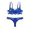 Erotic Underwear Sexy Lace  Three Point Lingerie With Steel Ring